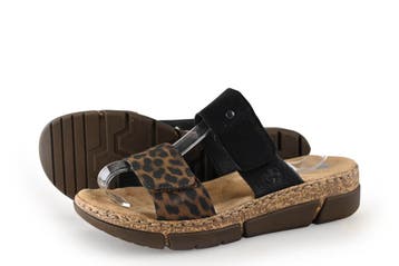 Rieker Slippers in maat 41 Bruin, Vêtements | Femmes, Verzenden, Slippers