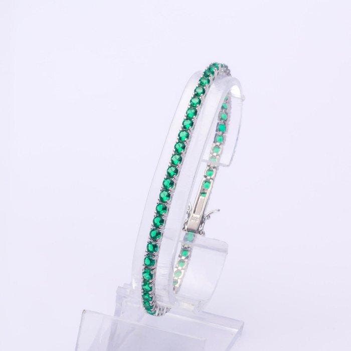 Zonder minimumprijs - Armband Zilver - Tennisarmband, Handtassen en Accessoires, Armbanden