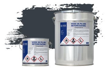 Wixx 2K PU 450 Betoncoating RAL 7016 | Antracietgrijs 10L, Verzenden