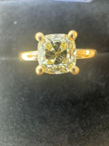 Verlovingsring - 18 karaat Geel goud - 0.91ct. tw. Diamant