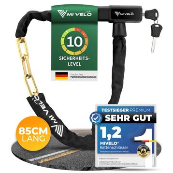 2dekans | MIVELO Fietsketting – Sleutelslot – 85 cm – Staal, Fietsen en Brommers, Ophalen of Verzenden, Nieuw
