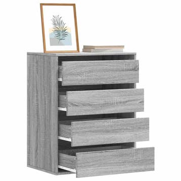 vidaXL Ladekast 60x41x76 cm bewerkt hout grijs sonoma, Verzenden