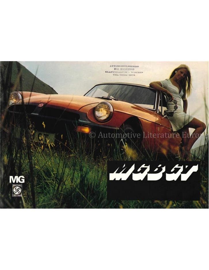 1975 MG MGB GT BROCHURE NEDERLANDS, Livres, Autos | Brochures & Magazines, Enlèvement ou Envoi