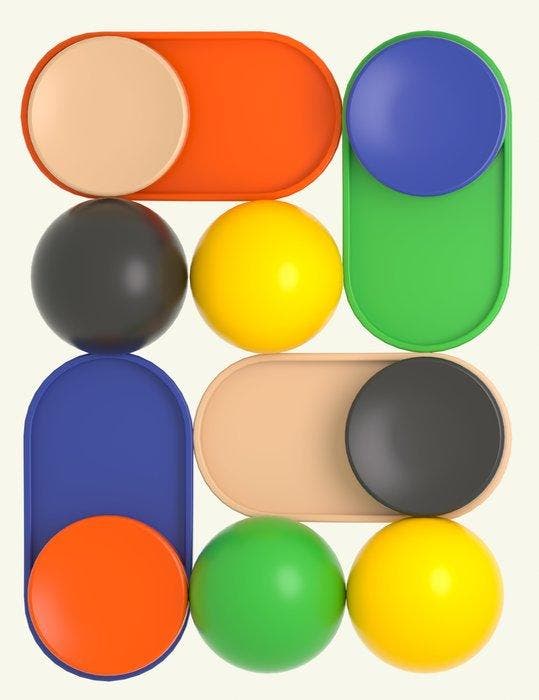 Cess - 3D Bauhaus #001, Antiquités & Art, Art | Objets design