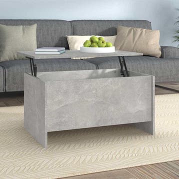 vidaXL Salontafel 80x55,5x41,5 cm bewerkt hout betongrijs, Huis en Inrichting, Verzenden, Nieuw