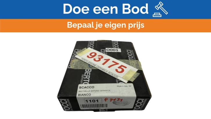 Bieden: Bertocci 10011010200 SCACCO ceramic soap, Doe-het-zelf en Bouw, Sanitair, Ophalen of Verzenden