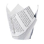 Kranten print frietpapier | 1100 stuks | 17,5(h) x 5(Ø)cm, Verzenden, Nieuw in verpakking