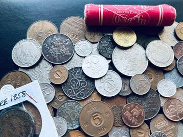 Zweden. Lot of 100+ coins, various metals and denominations, Gestempeld