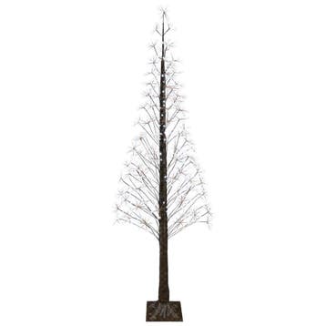 vidaXL Starburst-kerstboom Bruin 240 cm Kunststof 688 LEDs, Verzenden