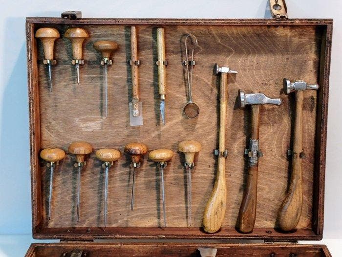 raveerset jaren 50 - Outil de travail (45) Industrial, Antiek en Kunst, Curiosa en Brocante