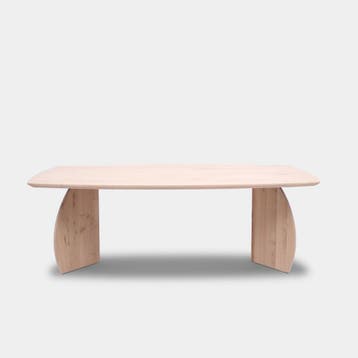 Tafel Deens Ovaal Eikenhout  Set Driehoek  180x90, Huis en Inrichting, Tafels | Eettafels, Nieuw