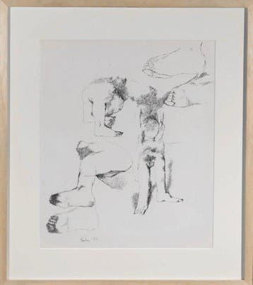 Jean Rustin (1925-2013) - Personnages, dessin original à