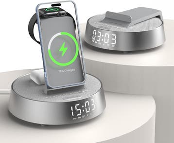 6-in-1 Laadstation + Wekker | Retour deal | 42% korting, Télécoms, Verzenden