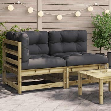 Banc jardin pin 2 places - Retour client - 35% de remise, Tuin en Terras, Verzenden, Nieuw