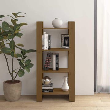 vidaXL Boekenkast/kamerscherm 60x35x125 cm massief hout, Huis en Inrichting, Verzenden, Nieuw