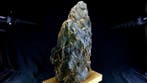 andalousite chiastolite dans le schiste (sur socle en bois)