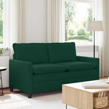 vidaXL bank / zetel Donkergroen 156 x 81 x 87,5 cm Fluweel, Huis en Inrichting, Verzenden, Nieuw