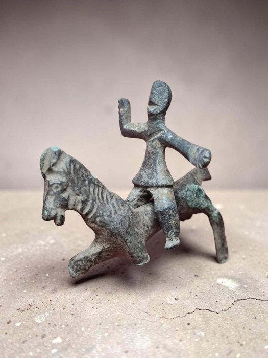 Oud-Romeins Brons Stunning thrace Rider, Antiek en Kunst, Antiek | Overige Antiek