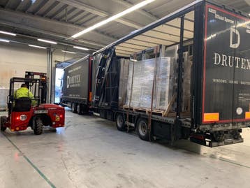 PVC raam vast b150xh50 cm Antraciet, Ophalen of Verzenden, Gevelraam of Ruit