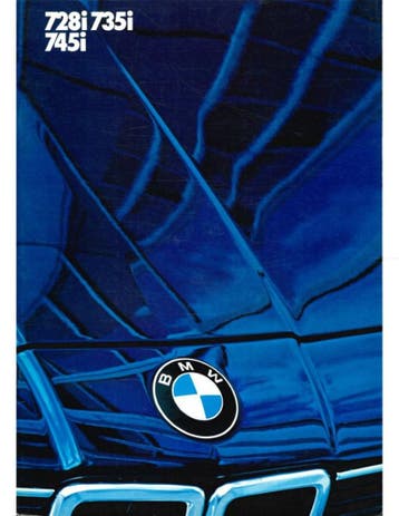 1984 BMW 7 SERIE BROCHURE DUITS