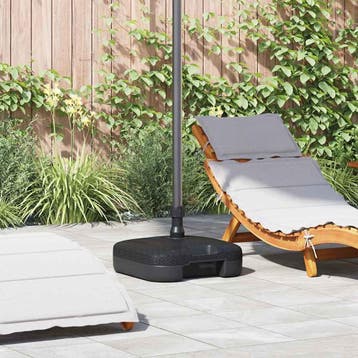 vidaXL Parasolvoet Zwart 45 x 45 x 29,5 cm, Verzenden, Nieuw