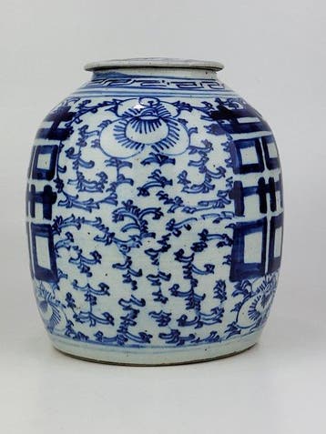 Pot - Porselein - Double Happiness Jar