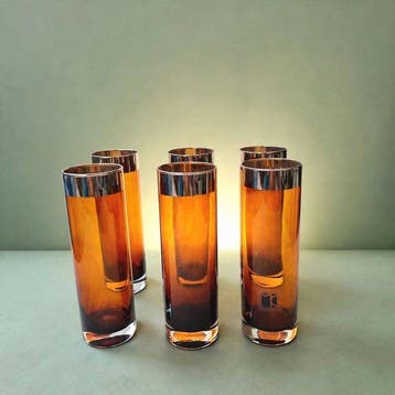 Carlo Moretti - Service à boisson - Verre de Murano - Un