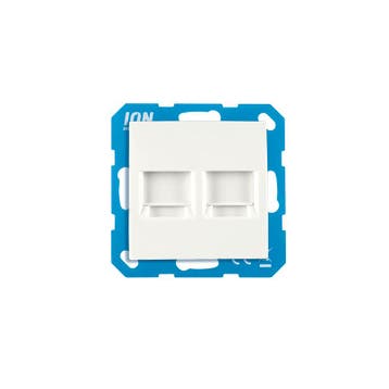 ION INDUSTRIES | MODULAR JACK | 2-VOUDIG MET CENTRAALPLAAT, Verzenden