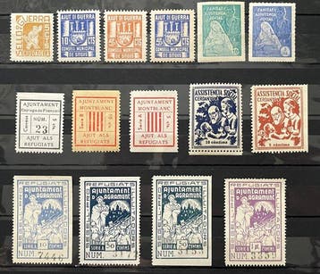 Espagne - Enjeux locaux 1936 - Guerre civile. Réfugiés en