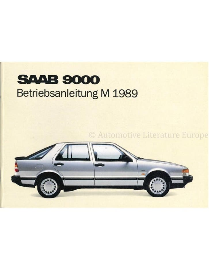 1989 SAAB 9000 INSTRUCTIEBOEKJE DUITS, Autos : Divers, Modes d'emploi & Notices d'utilisation