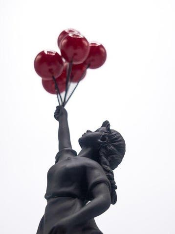BlackLine Gallery - sculptuur, Cherry lift - 24cm - Banksy