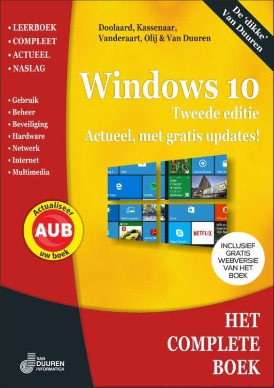 Het Complete boek Windows 10 / 2e editie / Het complete boek, Boeken, Informatica en Computer, Zo goed als nieuw, Verzenden