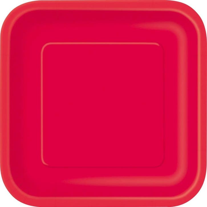 Borden Vierkant Rood 23cm 14st, Hobby & Loisirs créatifs, Articles de fête, Envoi