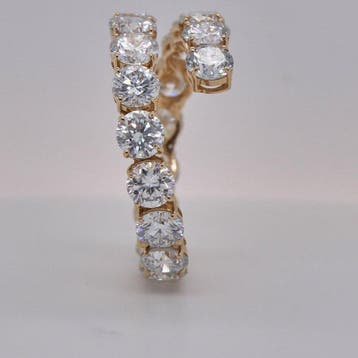 Zonder minimumprijs - Ring - 14 karaat Geel goud - 3.72ct., Nieuw