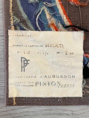 Aubusson pierre de Berroeta Hillusion - Wandtapijt - 115 cm