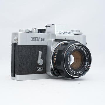 Canon EX Auto with EX 50mm f/1.8 lens Analoge camera, Nieuw