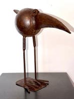 sculptuur, Oiseau en métal vernis - 29 cm - Fer Vernis