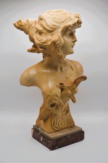 Franz Iffland (1862-1935) - Buste, Cléopâtre - 35 cm -