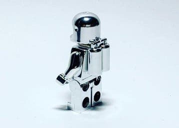 Lego Minifiguur - Classic Space - Chrome Silver Plated, Kinderen en Baby's, Speelgoed | Duplo en Lego, Nieuw