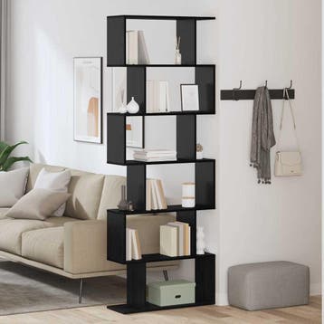 vidaXL Boekenkast 6-laags 70 x 24 x 193,5 cm Bewerkt hout, Huis en Inrichting, Kasten | Boekenkasten, Verzenden, Nieuw