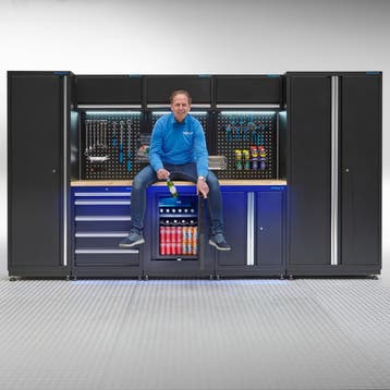 Datona Werkplaatsinrichting PREMIUM eiken werkblad met, Doe-het-zelf en Bouw, Werkbanken, Ophalen of Verzenden, Nieuw