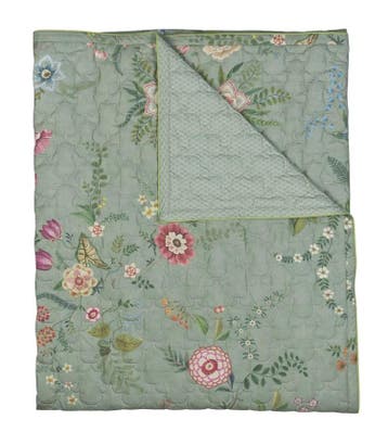 Pip Studio Everbloom Sprei - Groen - 260 x 260 cm, Huis en Inrichting, Nieuw