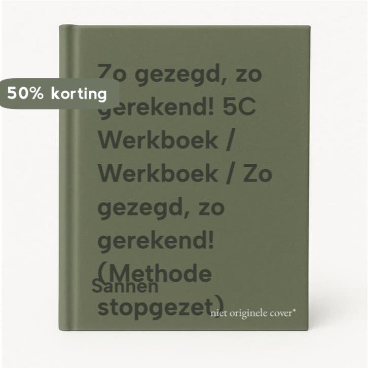 Zo gezegd, zo gerekend! 5C Werkboek / Werkboek / Zo gezegd,, Boeken, Schoolboeken, Gelezen, Verzenden