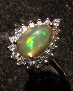 Opaal - Zilver, Het Prisma van de Oerstormen – Opale-sieraad