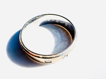 Ring - 18 karaat Witgoud, Platina - 0.03ct. tw. Diamant