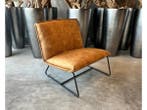 Veiling - Fauteuil Casper - Velours - Velvet - Cognac - Goud, Nieuw