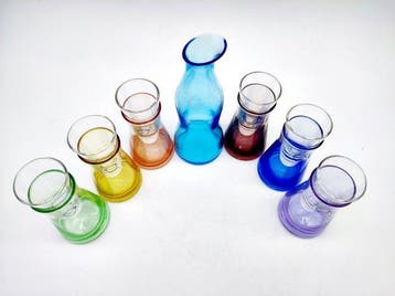 V.Nason&C. - Drinkset - Stel Arcobaleno World-collectie