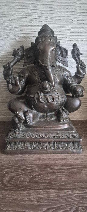 Beeld, Brons Ganesha - 74 cm - Brons, Antiek en Kunst