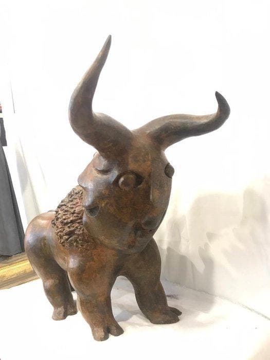 Juan García Ripollés (1932) - sculptuur, Toro cara - XL - 70, Antiek en Kunst, Antiek | Overige Antiek