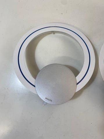 Philips - Wandkandelaar (2) - Metaal, Glas, Plastic